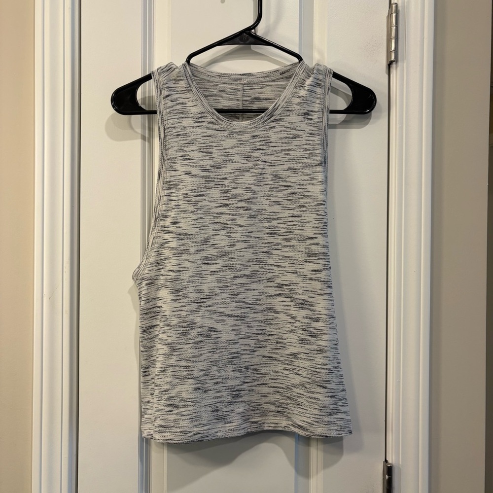 Lululemon Grey Black and White Tank Top